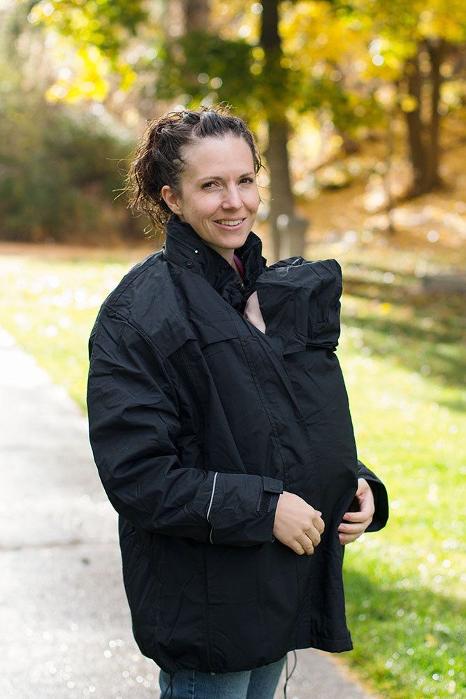 jacket to go over baby carrier