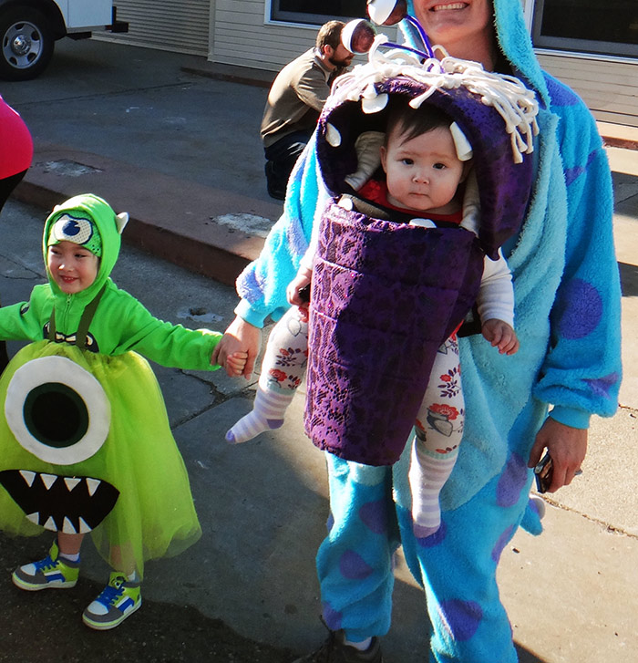 Monsters Inc Family Babywearing Costume