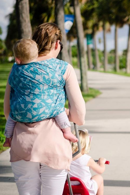 Wrapsody Leah Hybrid Wrap with Supportive Stretch Wrap Your Baby