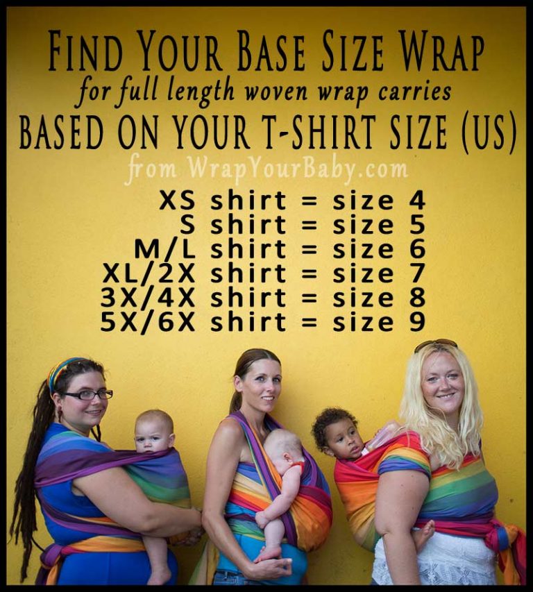 What Size Woven Wrap Do I Need? Wrap Your Baby