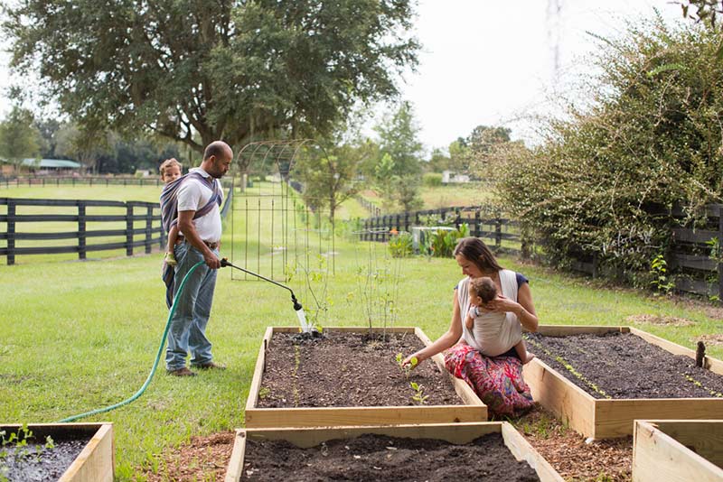 Gardening with Woven Wraps