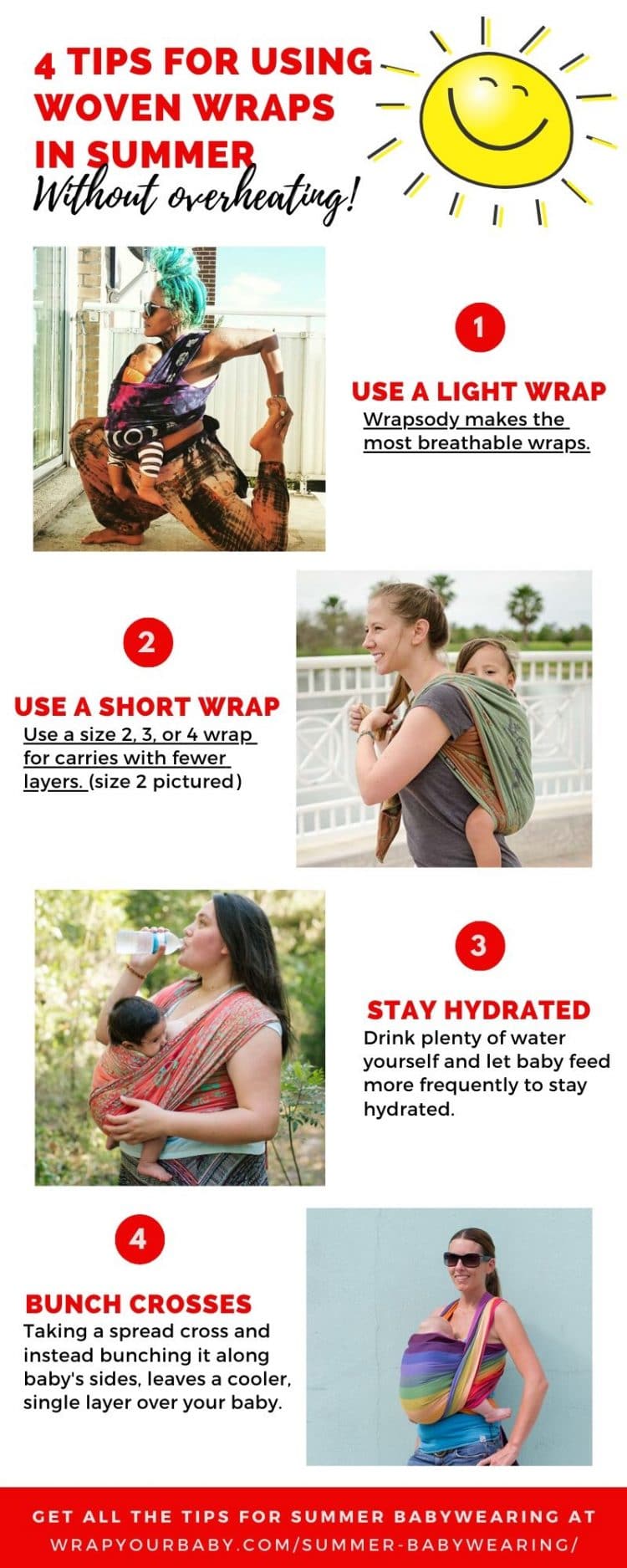 Summer Babywearing and Woven Wraps Wrap Your Baby