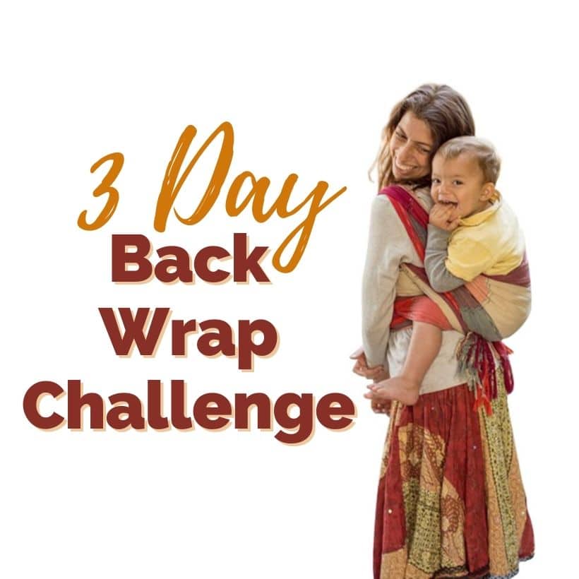 Three Day Back Wrap Challenge Wrap Your Baby