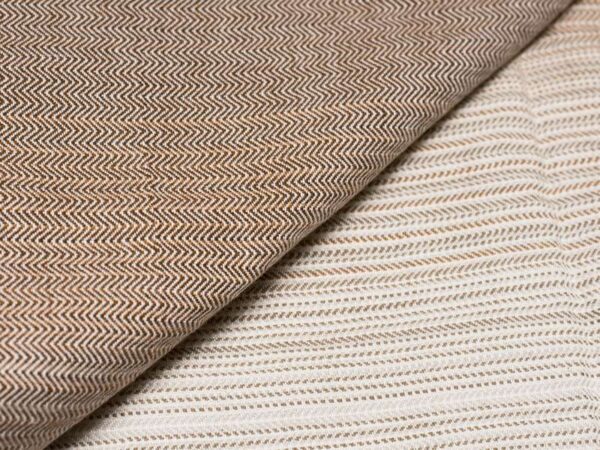 Girasol Earth baby wrap brown and natural contrast in herringbone weave