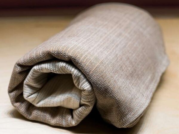 Earth Girasol roll natural color browns baby wrap