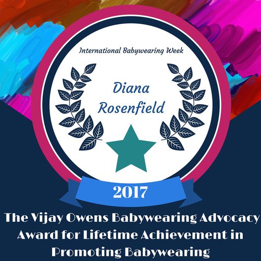 Diana Rosenfield Lifetime Achievement Award for Babywearing Advocacy 2017