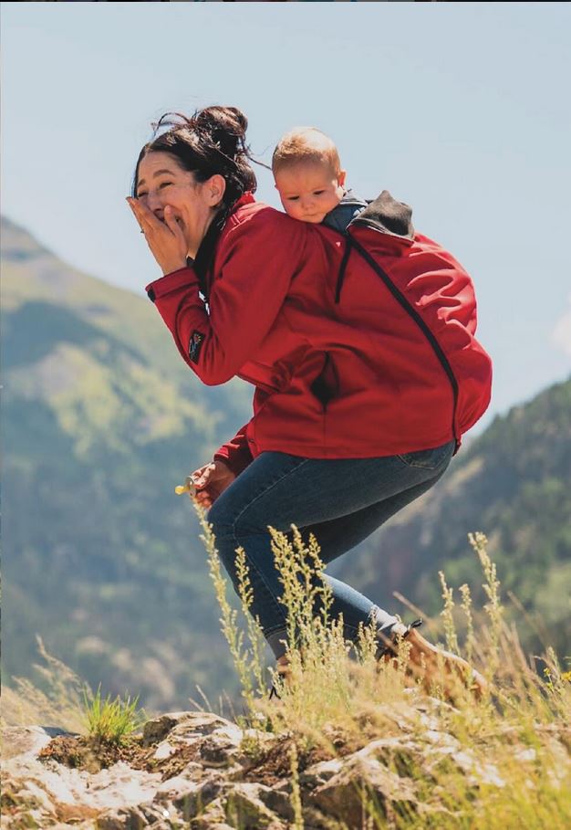 Wewildy Babywearing Jacket Back Carry Wine Wewildy Babywearing Jacket Back Carry Wine